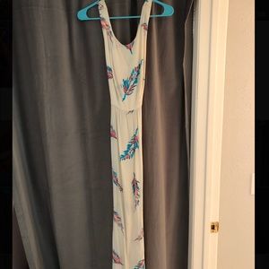 White Feather Painted Dress